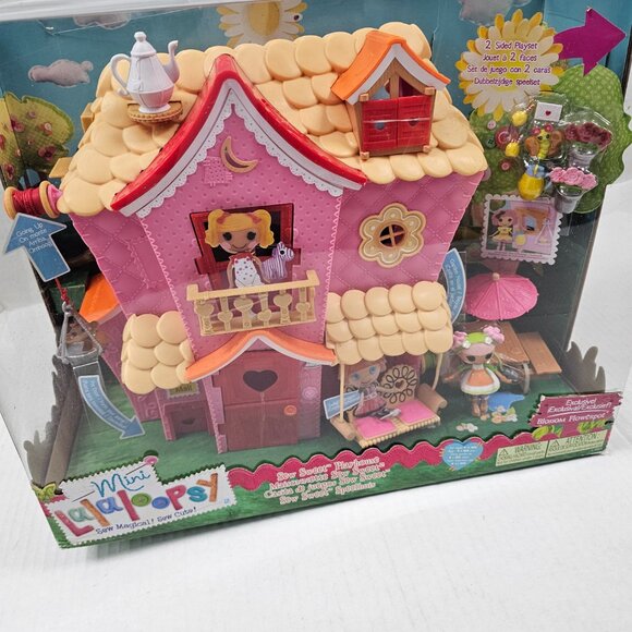 New Lalaloopsy Mini Sew Sweet Dollhouse Playhouse Doll House Blossom Flowerpot + - Picture 2 of 16